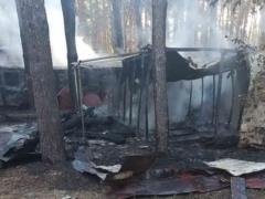 В лесу на Харьковщине горели железнодорожные вагоны