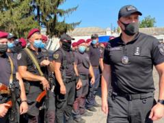 В Умань прибыл сводный отряд полицейских