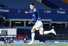 James scored his debut goal for Everton and was soon punched in the face by Gibbs