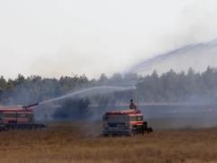 A fire broke out at the Ukrainian Armed Forces firing range