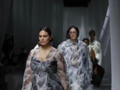 Ashley Graham took the podium for the first time after giving birth