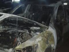 Three cars were burned at night in Kharkov
