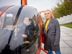 Into the sky by helicopter: Alla Mazur showed how she spends time with her son