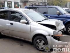 In Odessa, a drunk woman hijacked a taxi and crashed into a parked car