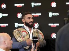 Бразильский  Питбуль  брутально  вырубил  соперника и защитил чемпионский титул Bellator