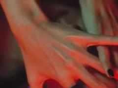 Sexy Nastya Kamenskikh in lingerie and a belt showed her figure in a seductive video