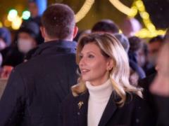 Zelensky and his wife visited the festive town on Bankova Street and shared atmospheric photos