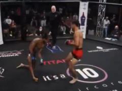 Свалился, как подкошенный: боец MMA вырубил соперника мощнейшим левым в челюсть