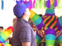 Paper pinatas make Mexicans happy at Christmas