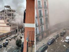 The explosion in the center of Madrid has casualties and injuries