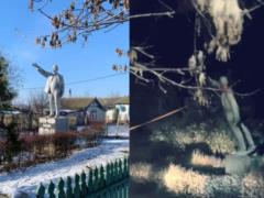 В Украине снесли последний памятник Ленину