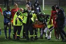 Kahn s goalkeeper passes out during a League 2 match