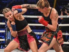 UFC sex symbol debuted in fist fights and showed black eye in defeat