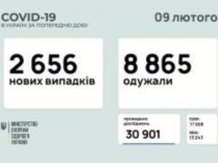 В Украине за сутки коронавирус подтвердили у 2 656 человек