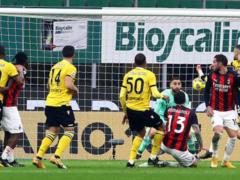 Milan escaped defeat in the match with Udinese, Verona dealt with Benevento