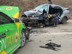 В Харькове столкнулись два автомобиля такси