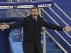 The referee apologized to Shevchenko for the French goal from an offside position - freeze frame of an annoying episode