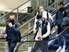 The Ukrainian national team returned to Kiev after the match with France