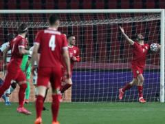 Mitrovic became the top scorer in the history of the Serbian national team