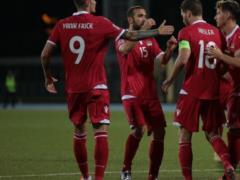 Masterpiece goal: Liechtenstein player scored in the top nine with a direct kick from a corner