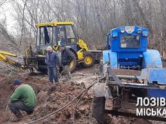 The regional center Lozovaya of the Kharkiv region was left without water due to the seventh accident on the collector in a week