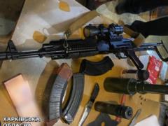 In a village near Kharkov, a serious arsenal of weapons was confiscated from a man