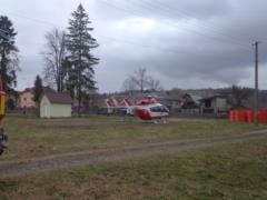In Lviv region, a woman with a heart attack was evacuated to the hospital by helicopter