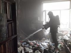 В харьковском общежитии произошел пожар