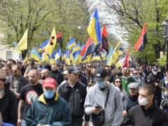 Thousands of people took part in the March of Defenders in Odessa