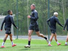 Shakhtar s junior team defender Savchenko trains with a base, Ismaily and Malyshev - individually
