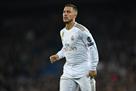 Ramos and Hazard - at the start of Real Madrid for the match against Chelsea