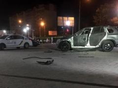 В Ивано-Франковске из гранатомета подбили BMW
