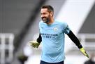 Carson makes his Manchester City debut at age 35