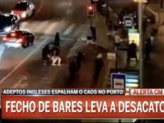 ManCity and Chelsea fans fight in Porto