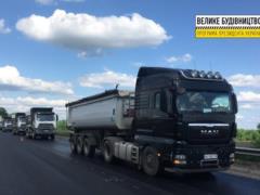 Половина харьковской окружной уже имеет первый слой покрытия