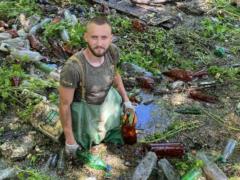 Near Kharkov, volunteers pulled out 300 kg of plastic from the river in one day