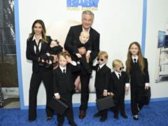 Father of many children Alec Baldwin first appeared in public with six children