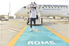 The Ukrainian national team arrived in Rome for the Euro 2020 match against England