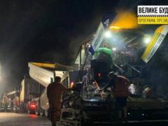 18 km of the finishing layer of the coating was laid on the Kharkiv ring road