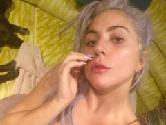 Lady Gaga in an orange bikini twisted her buttocks erotically