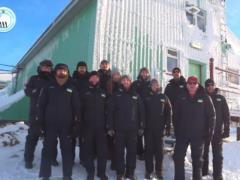 Polar explorers from the Akademik Vernadsky station congratulated Ukraine on the 30th anniversary of Independence