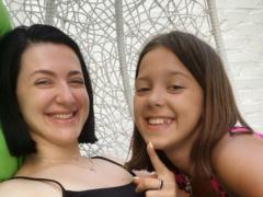 Snezhana Babkina showed up with her birthday daughter in the same swimwear