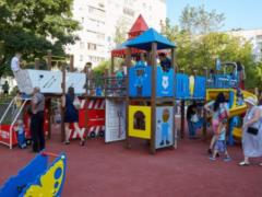 A zone for games and sports was opened in another district of Kharkov