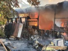 In Kharkov, during a fire in a carpentry shop, 4 cars burned down