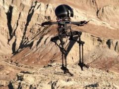 The two-legged robot was able to walk the tightrope and ride a skateboard