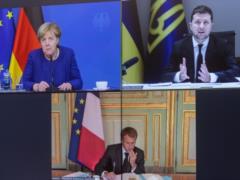 Зеленский обсудил с Меркель и Макроном подготовку к Нормандскому саммиту