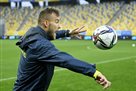 Сборная Украины провела предматчевую тренировку