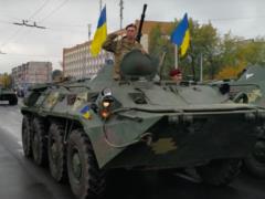 Перший за 30 років військовий парад відбувся на Луганщині - відео