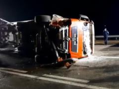 Водителю грузовика, раздавившего под Харьковом такси с людьми, сообщили о подозрении