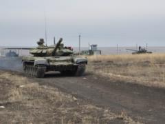 Russia held tank exercises with firing near the borders of Ukraine and in Crimea